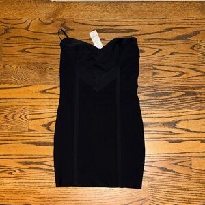 Bebe strapless Elegant Black Dress NWT size medium